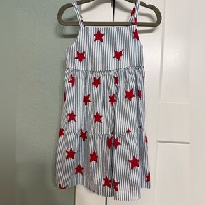 Striped Dress with Red Stars 2t